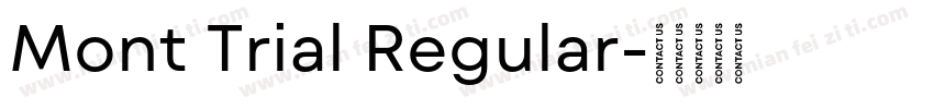 Mont Trial Regular字体转换